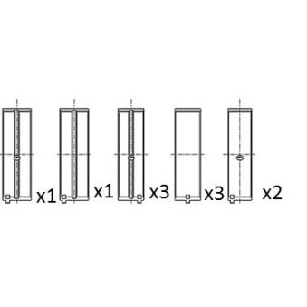Coussinet de vilebrequin FAI AutoParts BM1039-STD