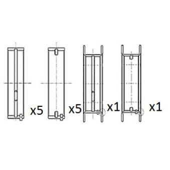 Coussinet de vilebrequin FAI AutoParts BM1059-STD