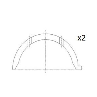Rondelle d'écartement, vilebrequin FAI AutoParts [BT3014-STD]