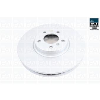 Jeu de 2 disques de frein arrière FAI AutoParts [FPBD8007S]