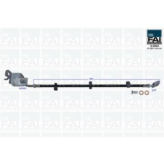 Flexible de frein FAI AutoParts [FPBH249]
