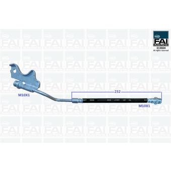 Flexible de frein FAI AutoParts [FPBH278]