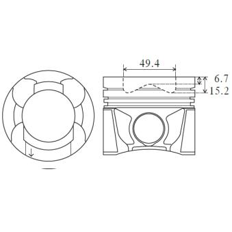 Piston FAI AutoParts OEM A2010AW471