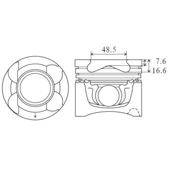 Piston FAI AutoParts [PK27-050]