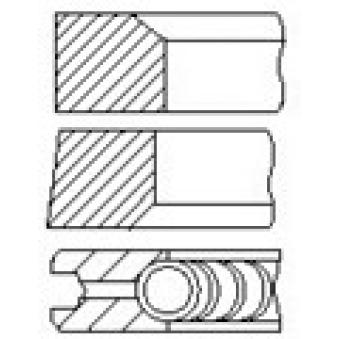 Jeu de segments de pistons FAI AutoParts PR35-000