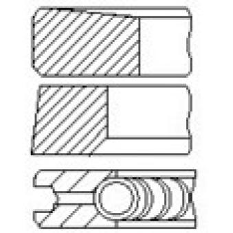 Jeu de segments de pistons FAI AutoParts OEM 93161610