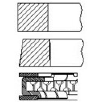 Jeu de segments de pistons FAI AutoParts PR43-000