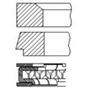 Jeu de segments de pistons FAI AutoParts PR44-000