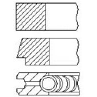 Jeu de segments de pistons FAI AutoParts PR5-000