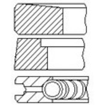 Jeu de segments de pistons FAI AutoParts OEM 12033VK510 Jeu de segments de pistons FAI AutoParts OEM 12033VK510