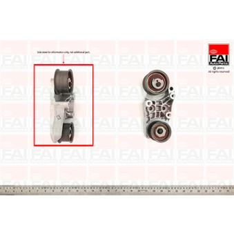 Poulie-tendeur, courroie de distribution FAI AutoParts T9268