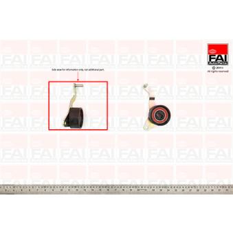 Poulie-tendeur, courroie de distribution FAI AutoParts OEM 97210154