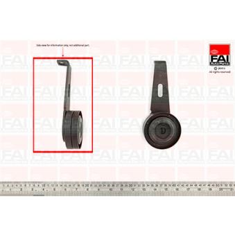 Poulie-tendeur, courroie trapézoïdale à nervures FAI AutoParts OEM 9607451480