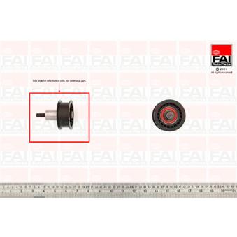 Poulie renvoi/transmission, courroie de distribution FAI AutoParts OEM 036109244C