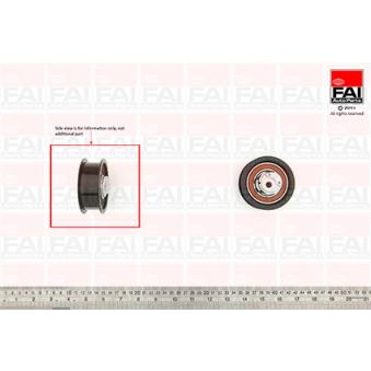 Poulie-tendeur, courroie de distribution FAI AutoParts OEM 028109243D