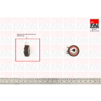 Poulie-tendeur, courroie de distribution FAI AutoParts OEM 036109243F