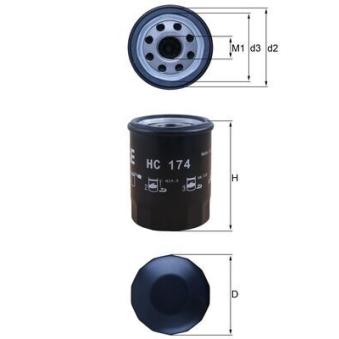 Filtre hydraulique, boîte automatique KNECHT [HC 174]