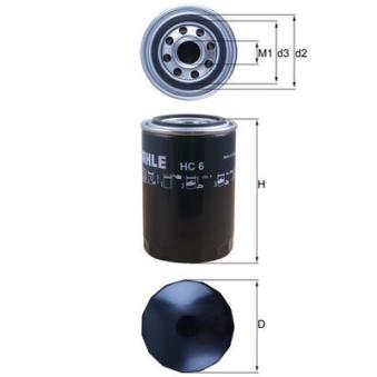 Filtre, système hydraulique de travail KNECHT OEM 6515541