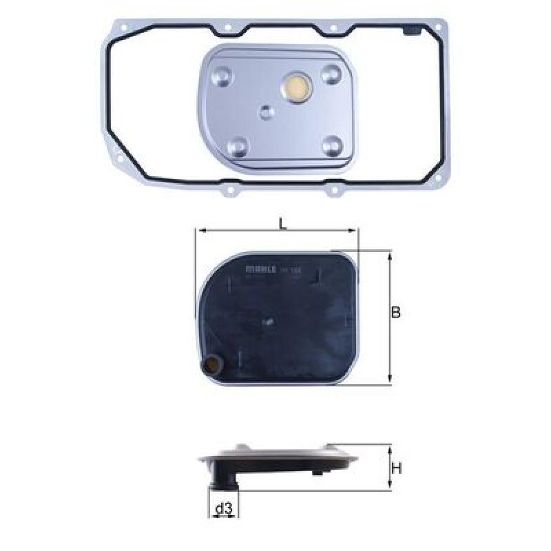 Filtre hydraulique, boîte automatique KNECHT HX 158D1 - Visuel 1