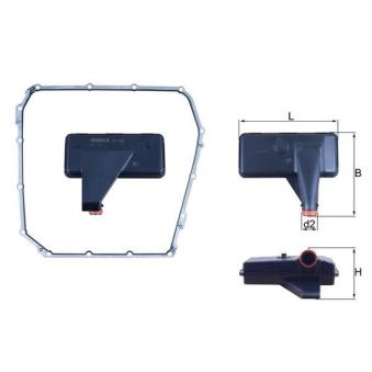 Filtre hydraulique, boîte automatique KNECHT [HX 185D]