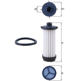 Filtre hydraulique, boîte automatique KNECHT OEM 2463770495