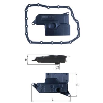 Filtre hydraulique, boîte automatique KNECHT OEM 3533048020