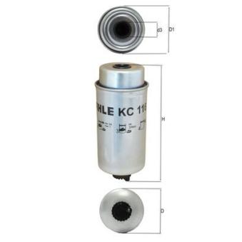 Filtre à carburant KNECHT KC 116 pour PORSCHE 959 2.2 TDCi - 110cv