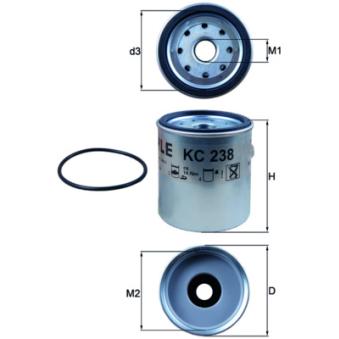 Filtre à carburant KNECHT [KC 238D]
