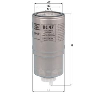 Filtre à carburant KNECHT OEM 13322243653