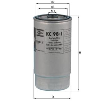 Filtre à carburant KNECHT OEM 13327786647