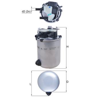 Filtre à carburant KNECHT OEM 164004BD0B