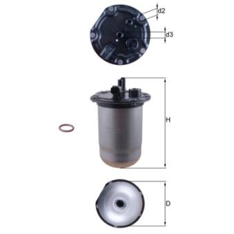 Boîtier, filtre à carburant KNECHT [KL 1132D]