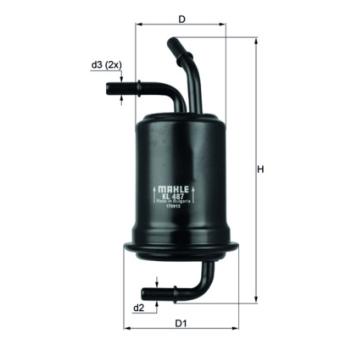 Filtre à carburant KNECHT KL 487