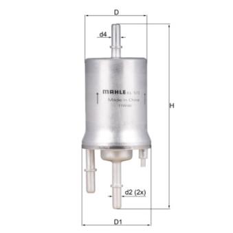 Filtre à carburant KNECHT KL 572 pour LANCIA GAMMA 1.0 TSI - 110cv