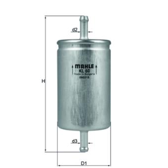 Filtre à carburant KNECHT OEM 6U0201511D