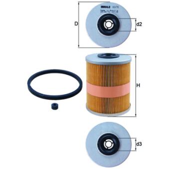 Filtre à carburant KNECHT OEM 90444501