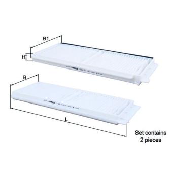 Filtre, air de l'habitacle KNECHT OEM d65161j6x9a