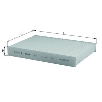 Filtre, air de l'habitacle KNECHT OEM 7700424098