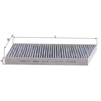 Filtre, air de l'habitacle KNECHT OEM A2038300918