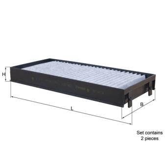 Filtre, air de l'habitacle KNECHT OEM 6945586