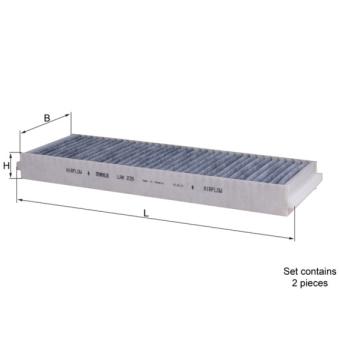 Filtre, air de l'habitacle KNECHT OEM 4F0898438C