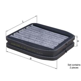 Filtre, air de l'habitacle KNECHT LKK 165/S pour DS DS 7 E 280 CDI - 177cv