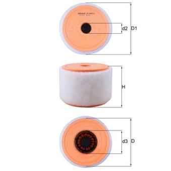 Filtre à air KNECHT LX 2607/2 pour AUDI A6 2.0 TFSI - 252cv