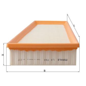 Filtre à air KNECHT OEM 1444F6