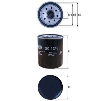 Filtre à huile KNECHT [OC 1243]