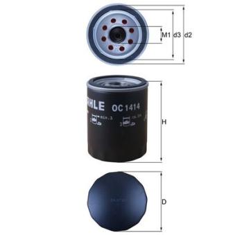 Filtre à huile KNECHT OC 1414 pour FORD TRANSIT CUSTOM 2.0 TDCi - 170cv