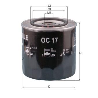 Filtre à huile KNECHT OEM 814346