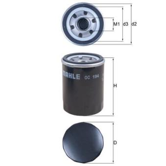 Filtre à huile KNECHT OEM 4294838