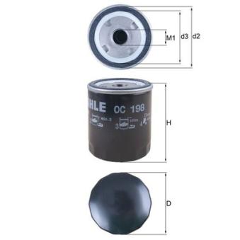 Filtre à huile KNECHT OEM 01174416