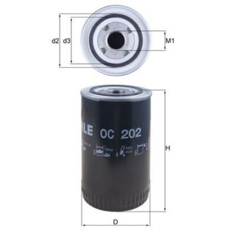 Filtre à huile KNECHT OEM 3055230R91